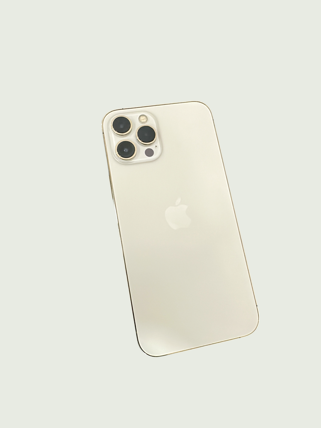 Iphoneio Official premium smartphone in light gold with a triple-lens camera system and sleek metallic accents.