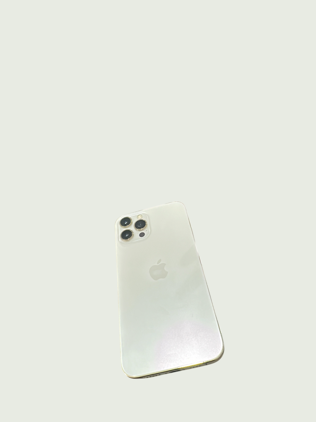 Iphoneio Official premium smartphone in a light finish with a triple-lens camera system on a black background.