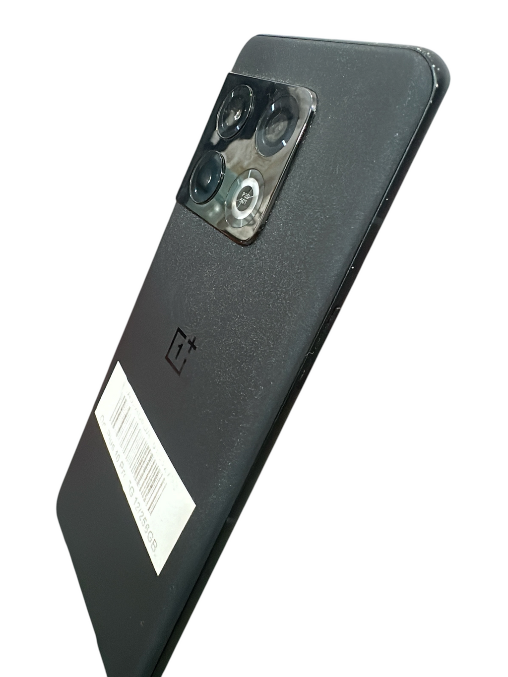 Iphoneio Official OnePlus 10 Pro 5G smartphone in matte black with a triple camera system and rear product label